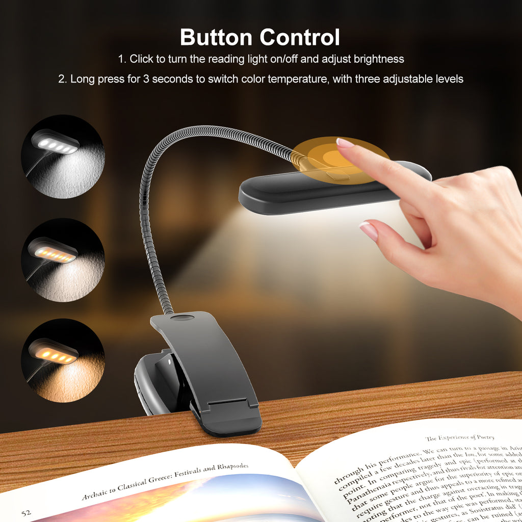 Book Stand with Light for Reading