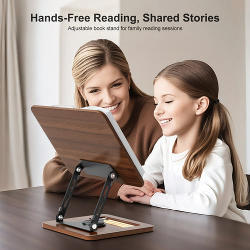 Book Stand for Reading, 360° Rotating