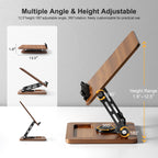 Book Stand for Reading, 360° Rotating