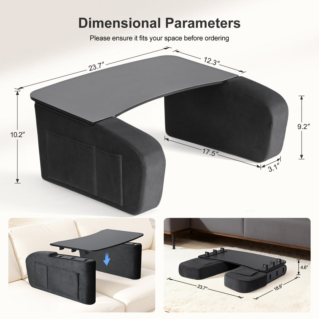 Lap Desk for Adults with Arm Rests
